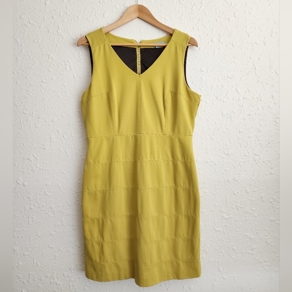 Antonio Melani Lime Green Midi Dress